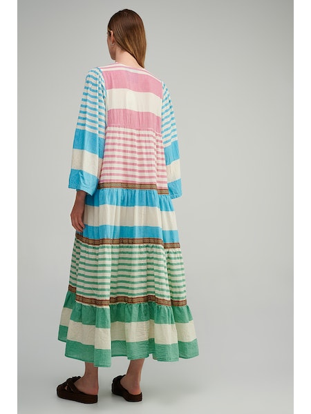 womens stripe colored maxi dress