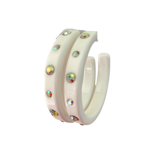 smith and co shimmer hoops white