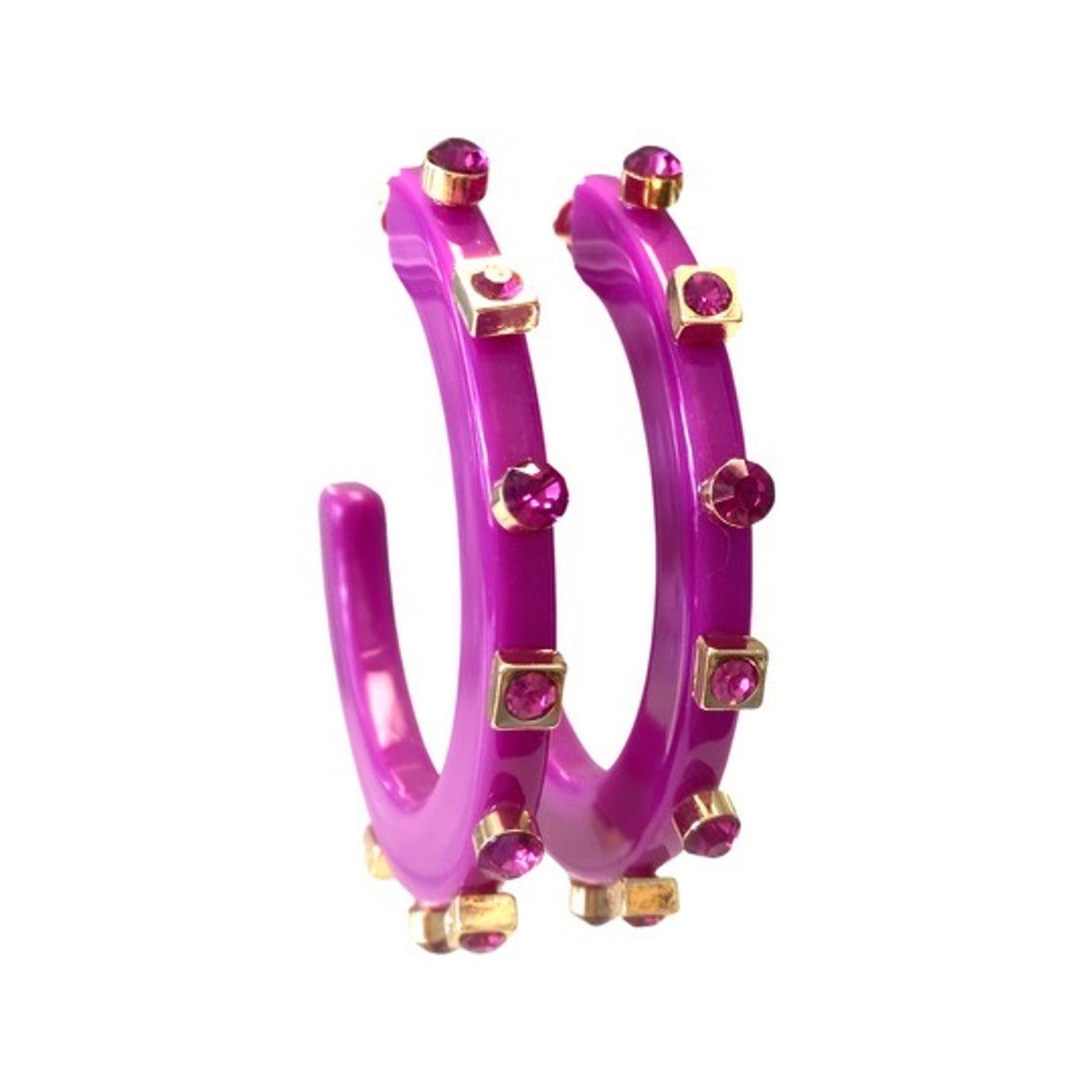 SMALL CITY GIRL JEWEL HOOPS