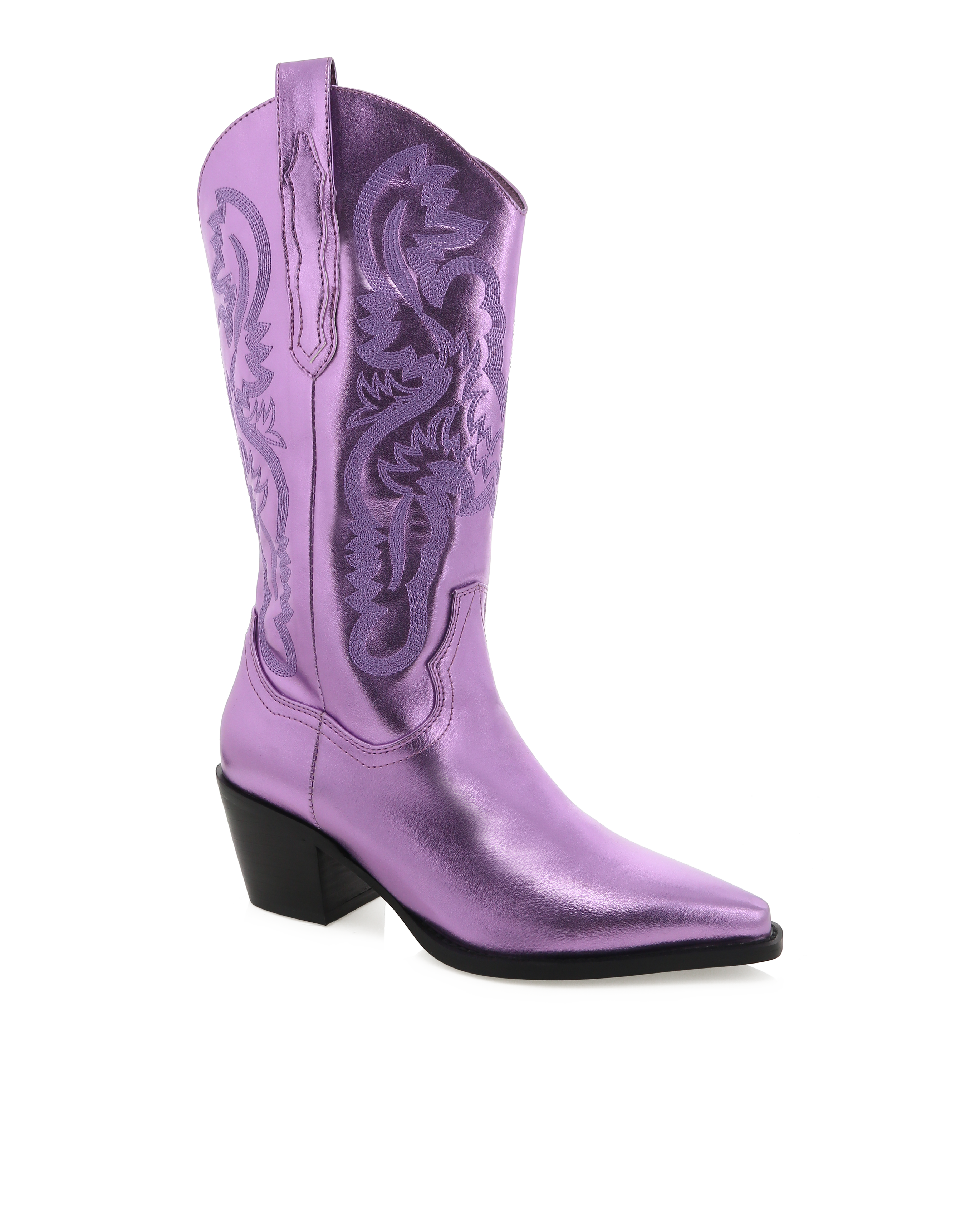 metallic cowgirl boots